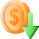 low cost trading icon